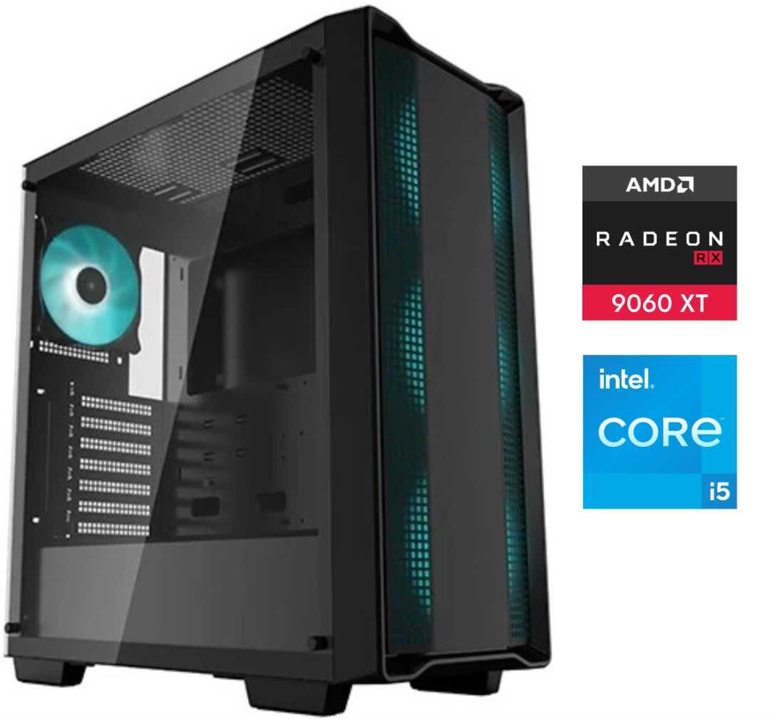 Equipo Gamer Core i5-12400F 16GB 500GB RX9060XT 8GB OC