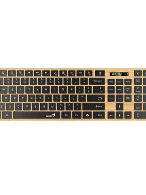 Teclado Genius Slimstar 7250BT Madera Bluetooth