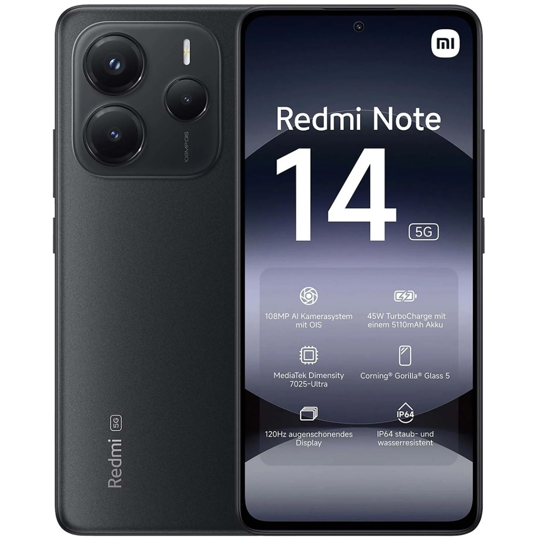 Xiaomi Redmi Note 14 5G 12GB 512GB Negro